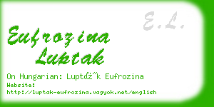 eufrozina luptak business card